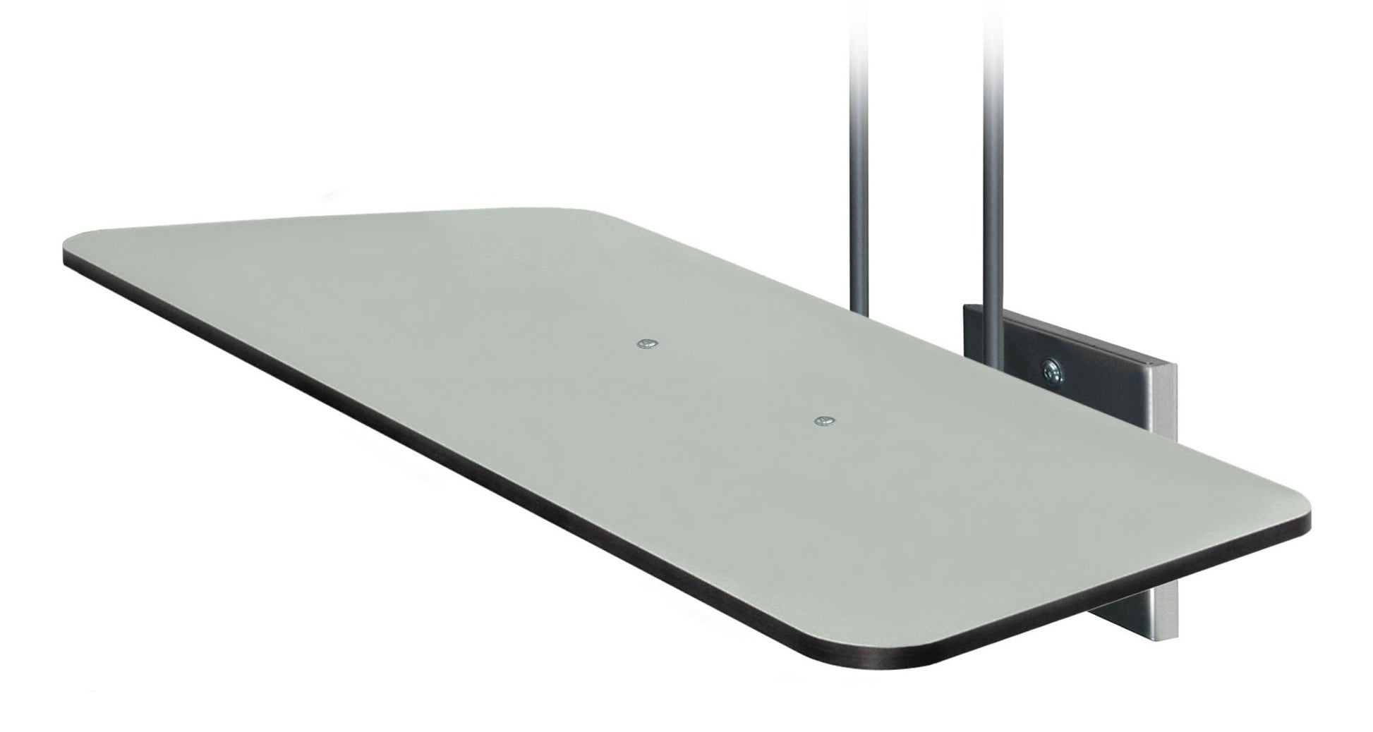 R-Go Tools Wandhalterung – bis 27", VESA 75 × 75/100 × 100 mm, 10 kg, höhenverstellbar, silber