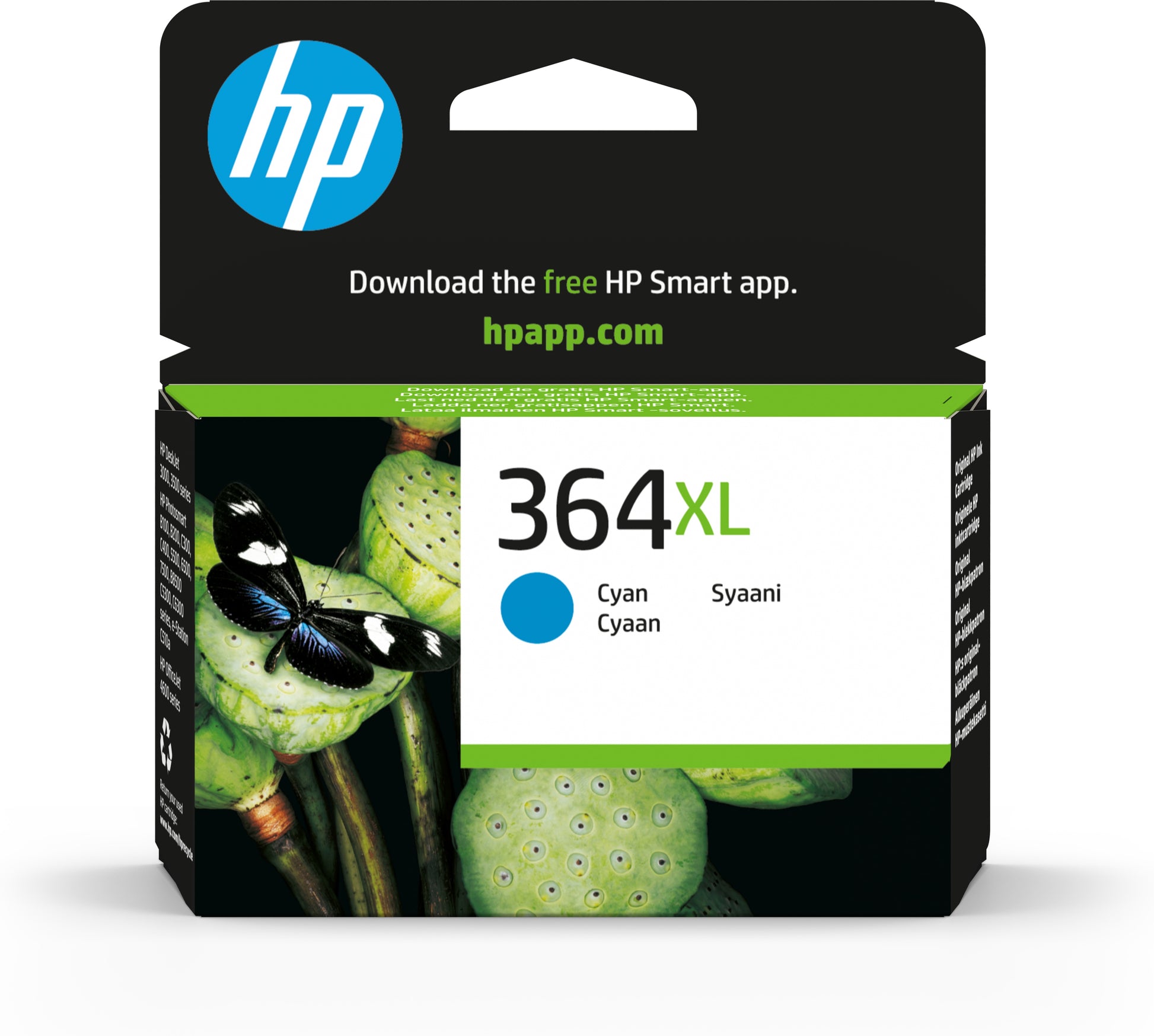 HP Tintenpatrone 364XL, cyan, XL, 750 Seiten – für DeskJet, ENVY, Photosmart und andere
