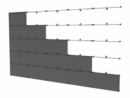Peerless AV DS-LEDUNV960-5x5 – LED-Wandhalterung für LED-Tiles bis 960 mm, 5×5, Wandmontage, All-in-One