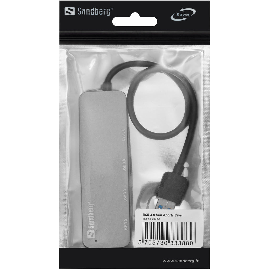 Sandberg SAVER USB-Hub – USB 3.0, 4× USB-A