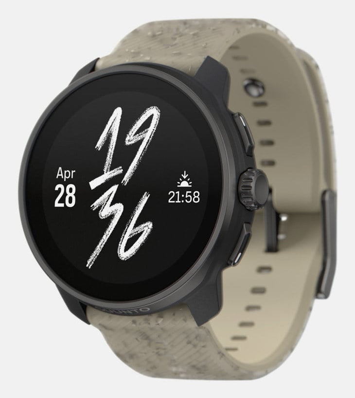Suunto Race S 45 mm GPS – Fiberglas Schwarz, Sportband, Grau, 50 m