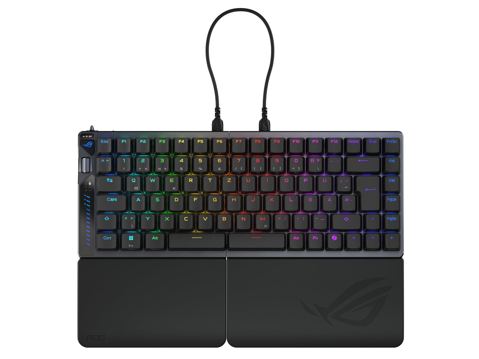 ASUS ROG Falcata – Gaming-Tastatur 75% – Mechanisch – Bluetooth & 2,4 GHz (USB-A Empfänger) – RGB – Schwarz