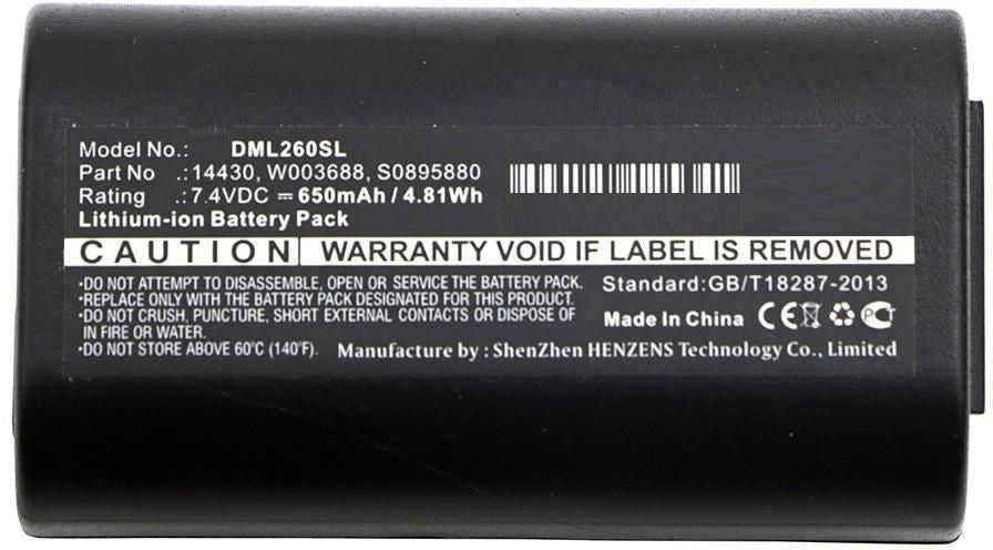 CoreParts Akku 650 mAh 7,4 V – für LabelManager 260/260P/280 und andere, S0895880