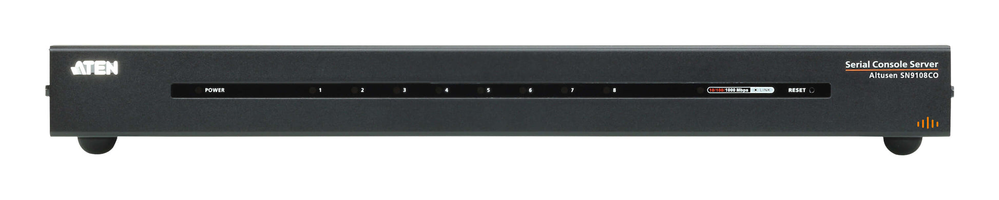 ATEN SN9108CO – Serieller Konsolenserver – 8× serielle Ports (RJ-45), 1× LAN (RJ-45), schwarz