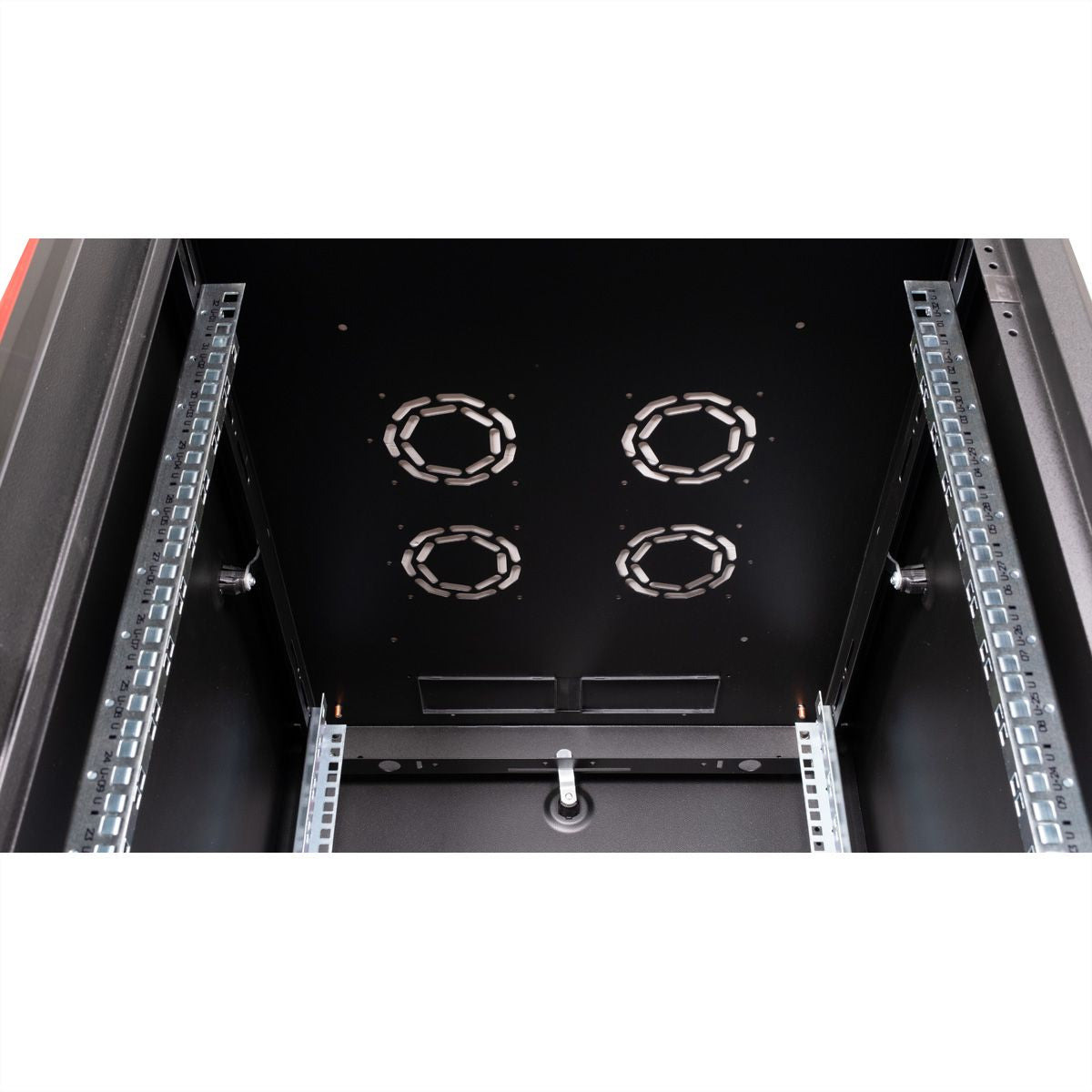 ROLINE Basic – 19" Netzwerkschrank 32U, IP20, abschliessbar, 600 × 800 × 1560 mm, schwarz, Stahl