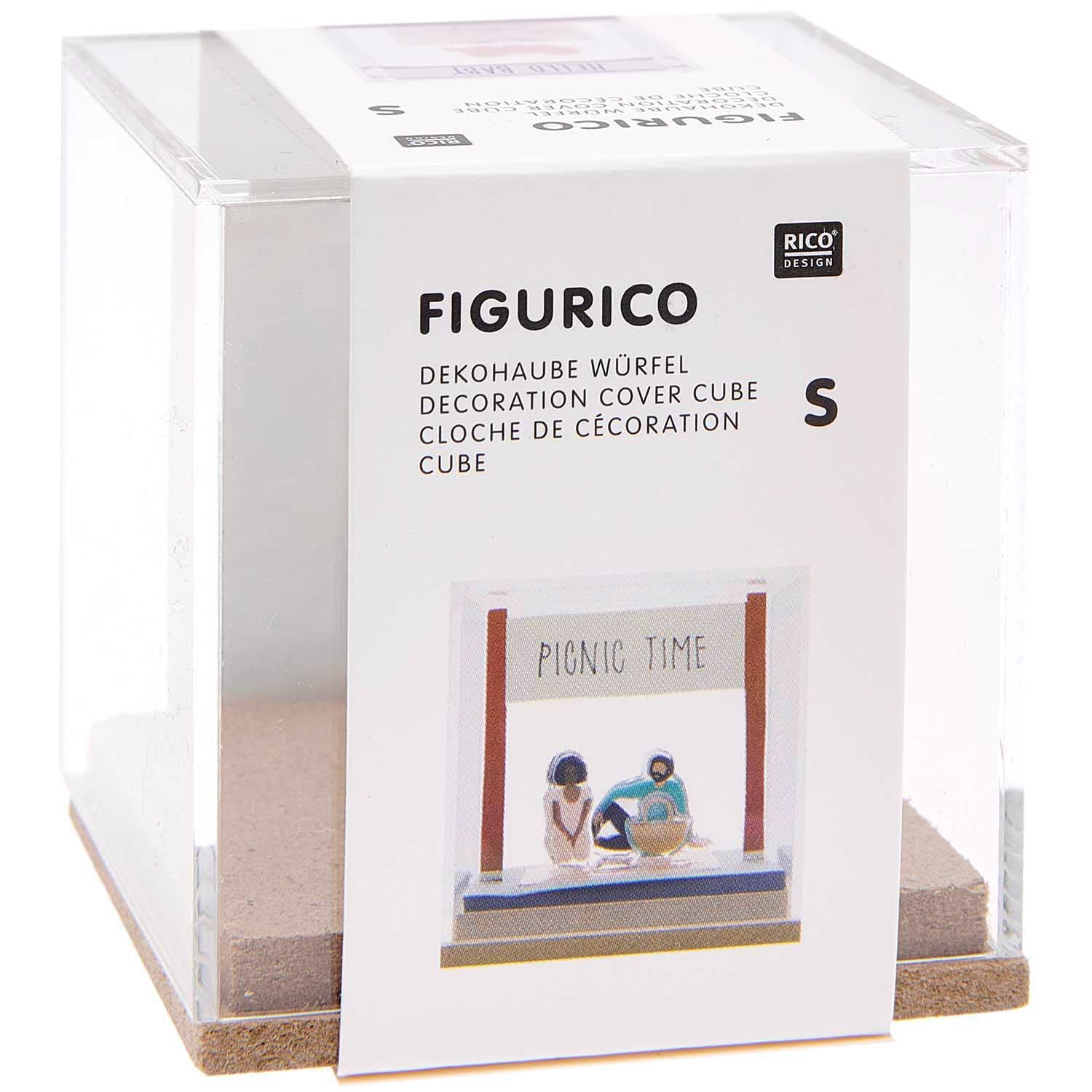 Rico Design Dekohaube – 60 × 65 × 60 mm – Acryl/MDF – Transparent