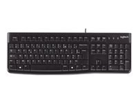 Logitech K120 – Tastatur, kabelgebunden (USB-A), FR-Layout (FR), Schwarz