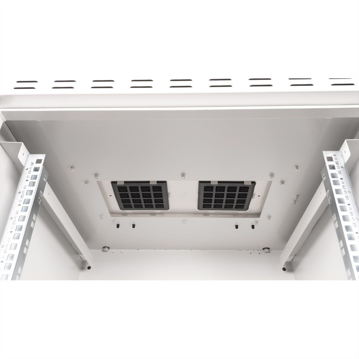 ROLINE Pro – 19" Wandverteiler 20U, IP55, abschliessbar, 600 × 600 × 1068 mm, lichtgrau, Stahl