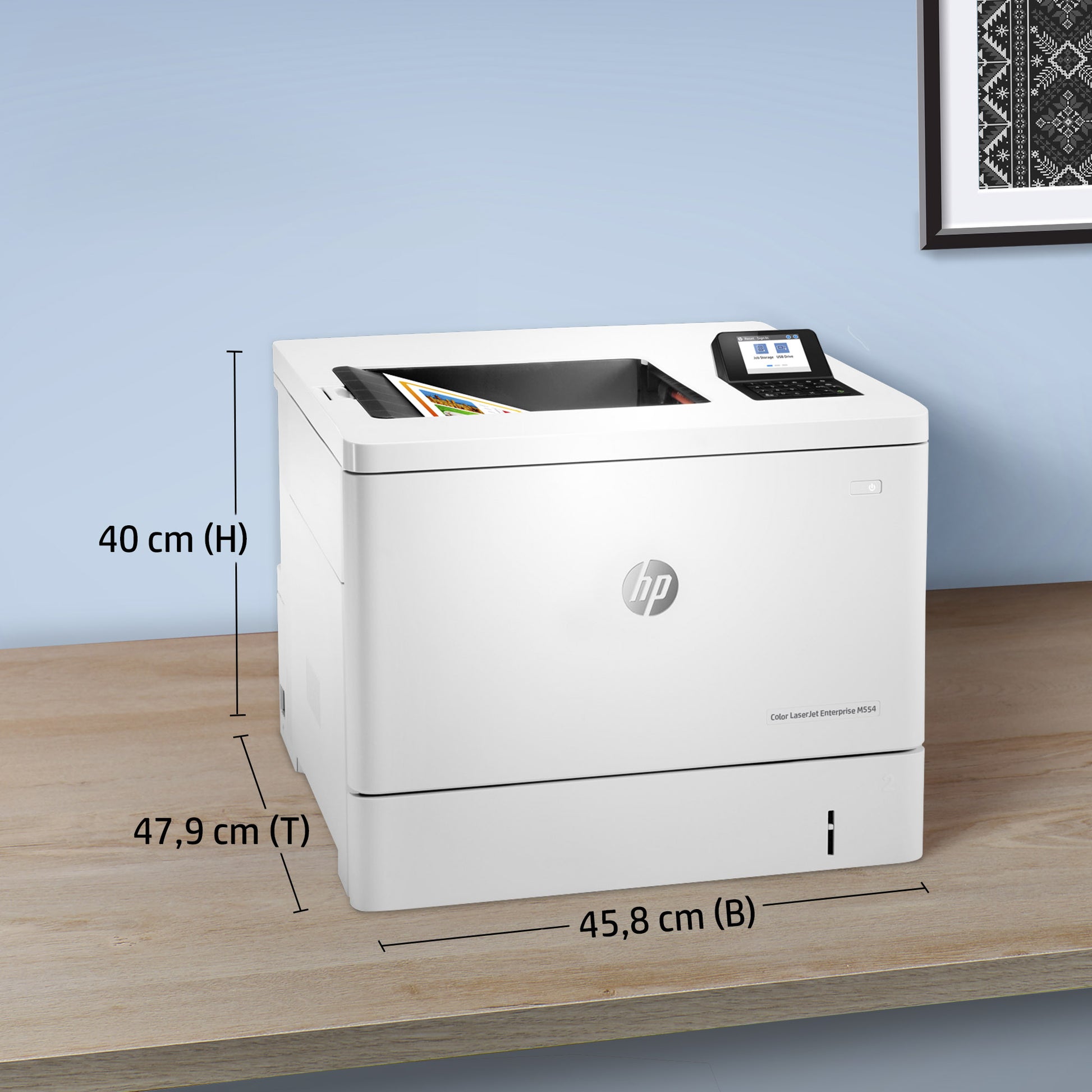 HP Color LaserJet Enterprise M554dn – A4, Farbe, Duplex, 33 S./Min., 1200 × 1200 dpi, LAN/USB