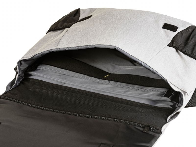 ONIT Notebook-Tasche bis 15,6" – Trolley-Band, rPET – Grau