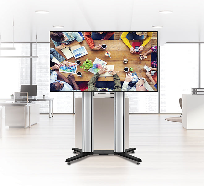 B-Tech Bodenständer – 65–100" – VESA 972×800 – bis 100 kg – MODE-AL Premium