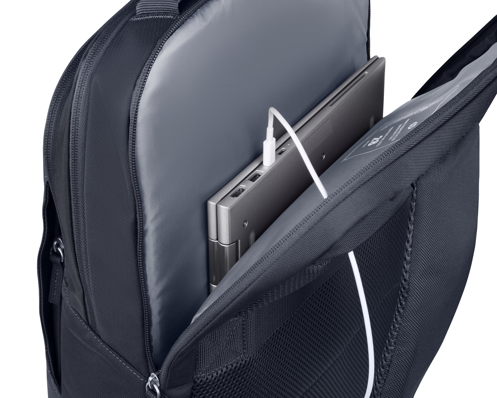 HP Notebook-Rucksack – bis 16,1" – 21 l, wasserfest – Grau