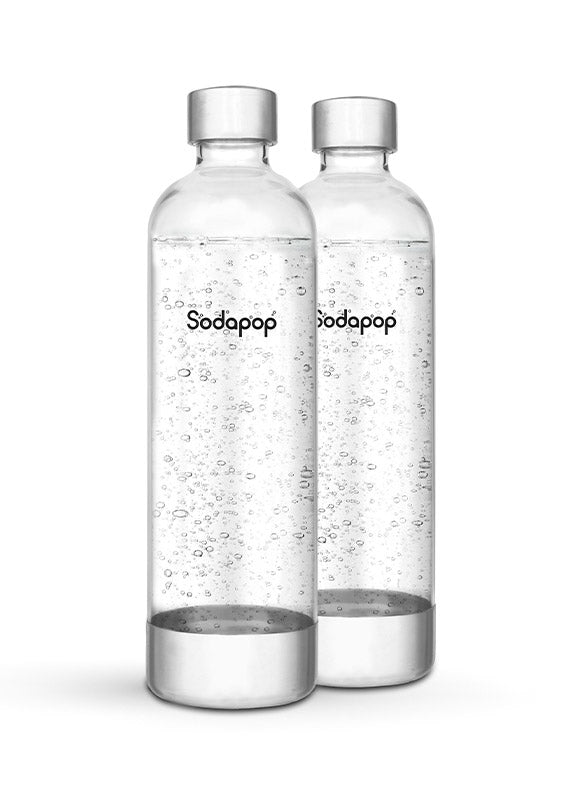 mySodapop Karbonisiererflasche – 850 ml, für Cooper, 2 Stk., PET, Transparent
