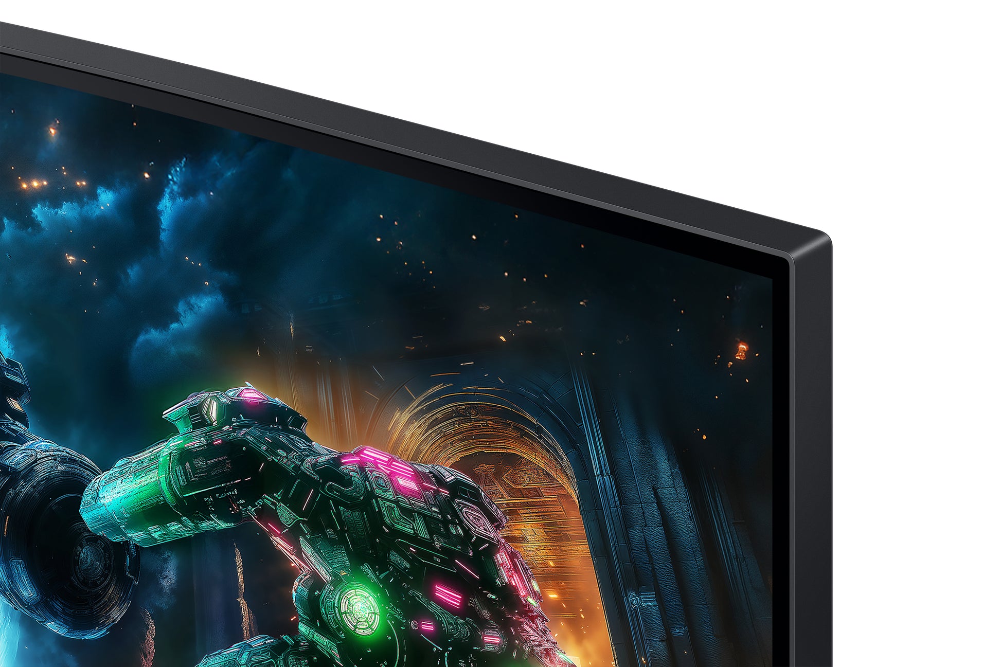 Samsung G75F – Monitor, 37", 3840 × 2160 (UHD 4K), LCD, Schwarz