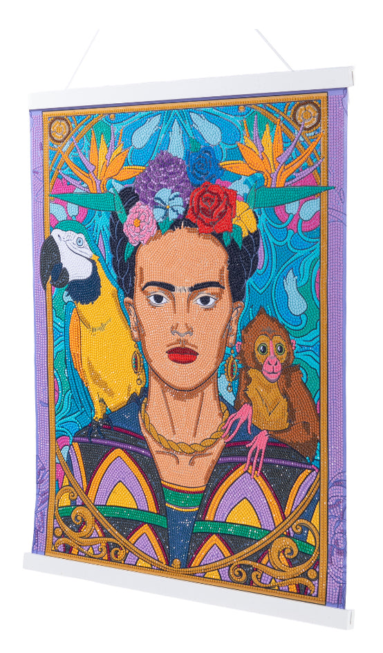 CRAFT Buddy Crystal Art Scroll – Diamond Painting Set – Frida Kahlo – 40 × 50 cm – ab 8 Jahren