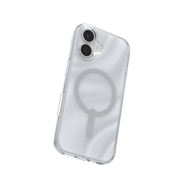 ZAGG Milan Snap Backcover – für Apple iPhone 17, Graphen, Silber, Bryce Glitter Swirl, bis 4 m Sturzsicher