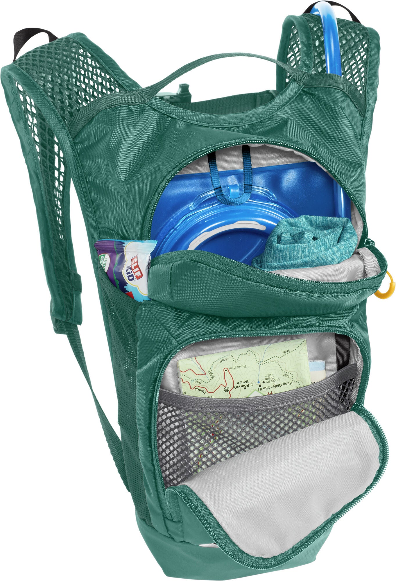 CamelBak Kindergartenrucksack Mini M.U.L.E. – rPET Polyester – Green Mountain, 190 × 360 × 150 mm