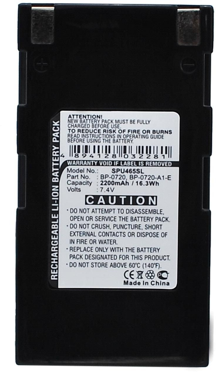 CoreParts Akku 2200 mAh 7,4 V, schwarz – für Omron NE1A‑HDY01/MPU‑L465/RB‑B2001A