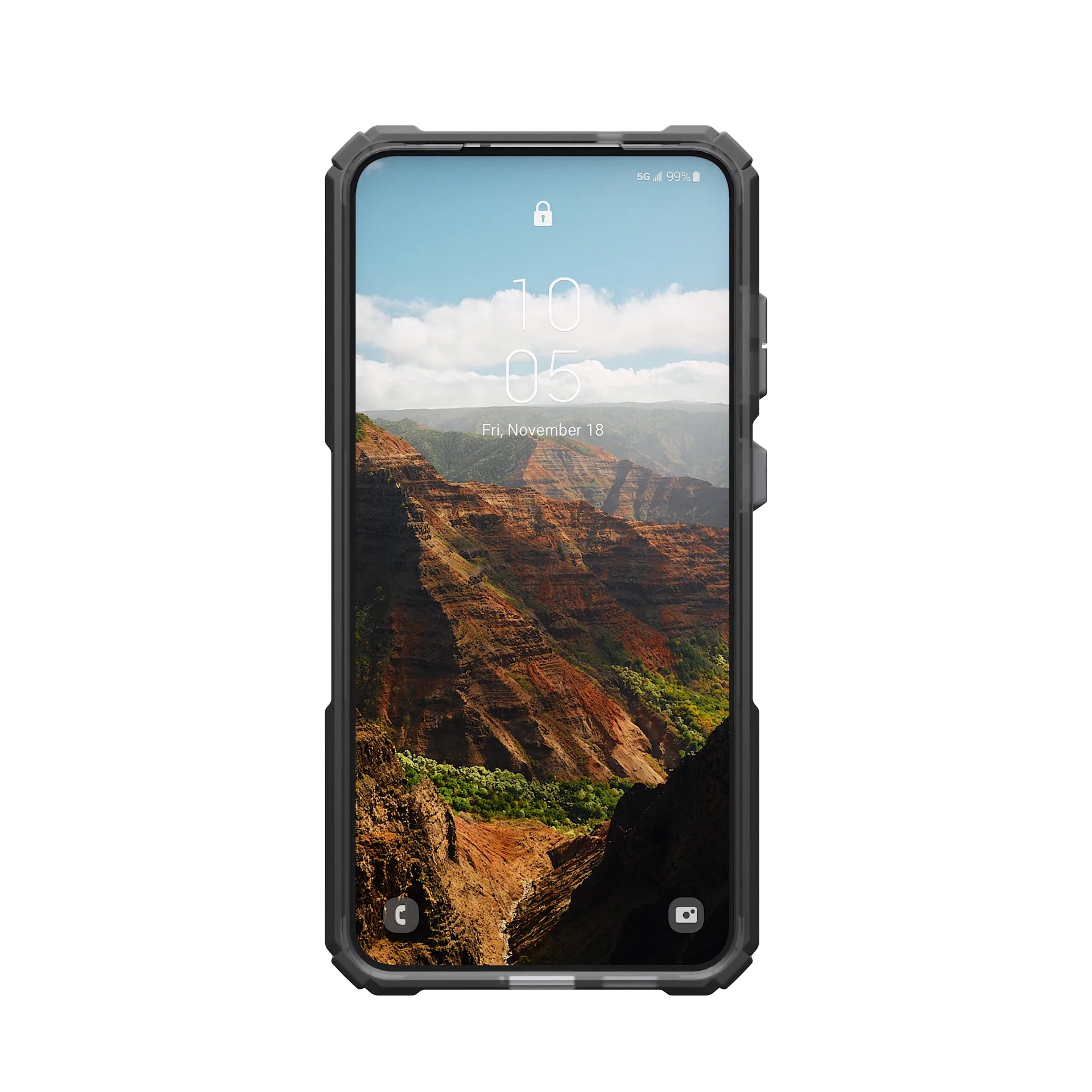 Urban Armor Gear Backcover – für Samsung Galaxy S25+ – Grau/Titan – Kunststoff – MagSafe-kompatibel