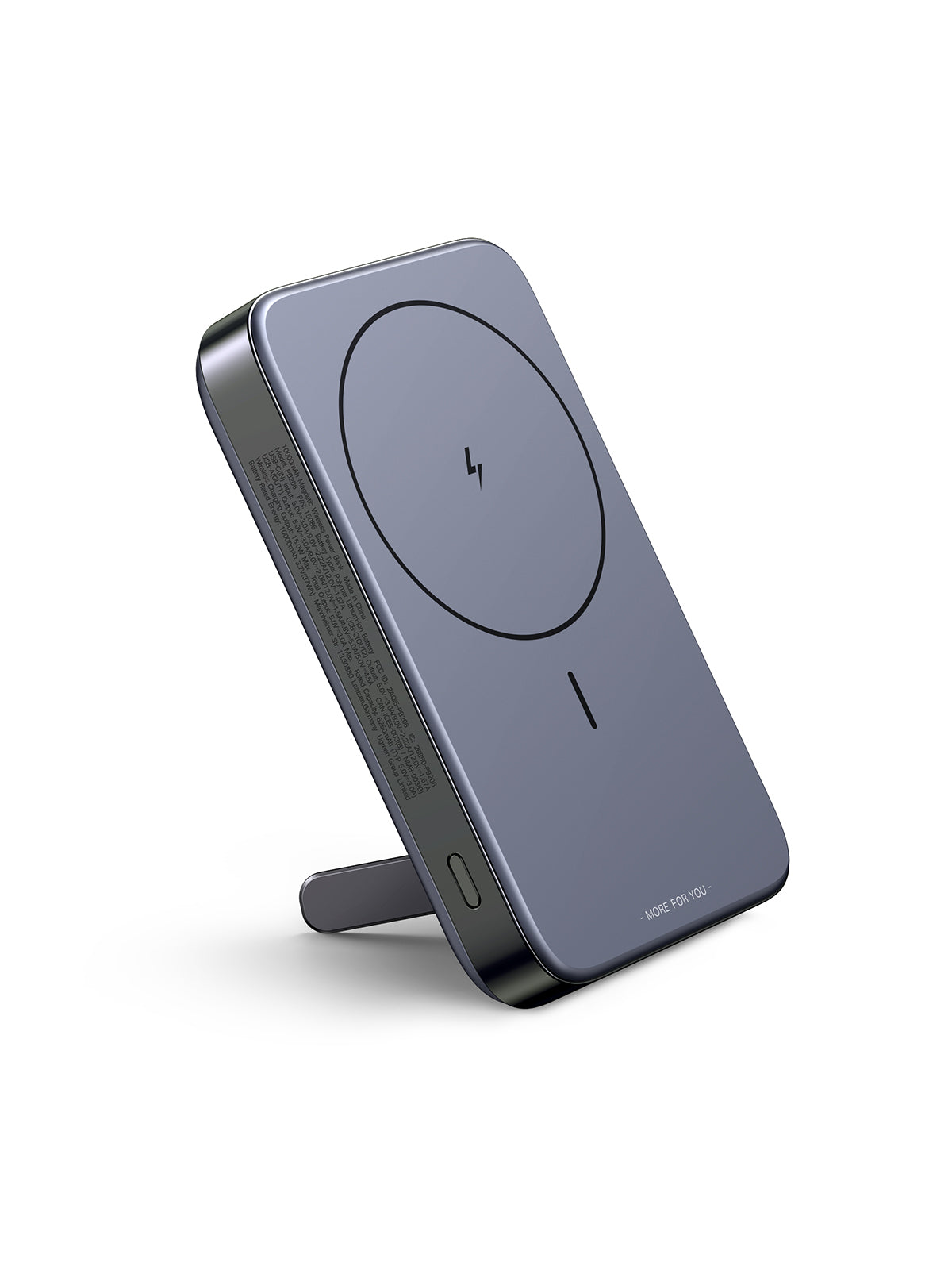 Ugreen MagSafe Powerbank 10'000 mAh – 20 W PD, Wireless 15 W, 1× USB-C, 1× USB-A, Spacegrau, für iPhone 12–15