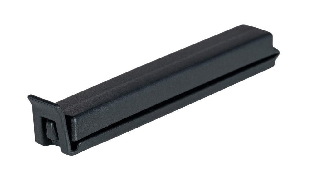 WENKO Beutelverschlussclip 1,5 × 11 × 1 cm, Kunststoff, 5 Stk., schwarz