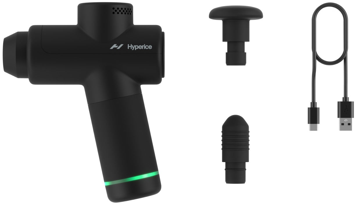 HyperIce Massagepistole Hypervolt Go 2.0 – Perkussionsmassage, 3 Stufen, Akku – Schwarz