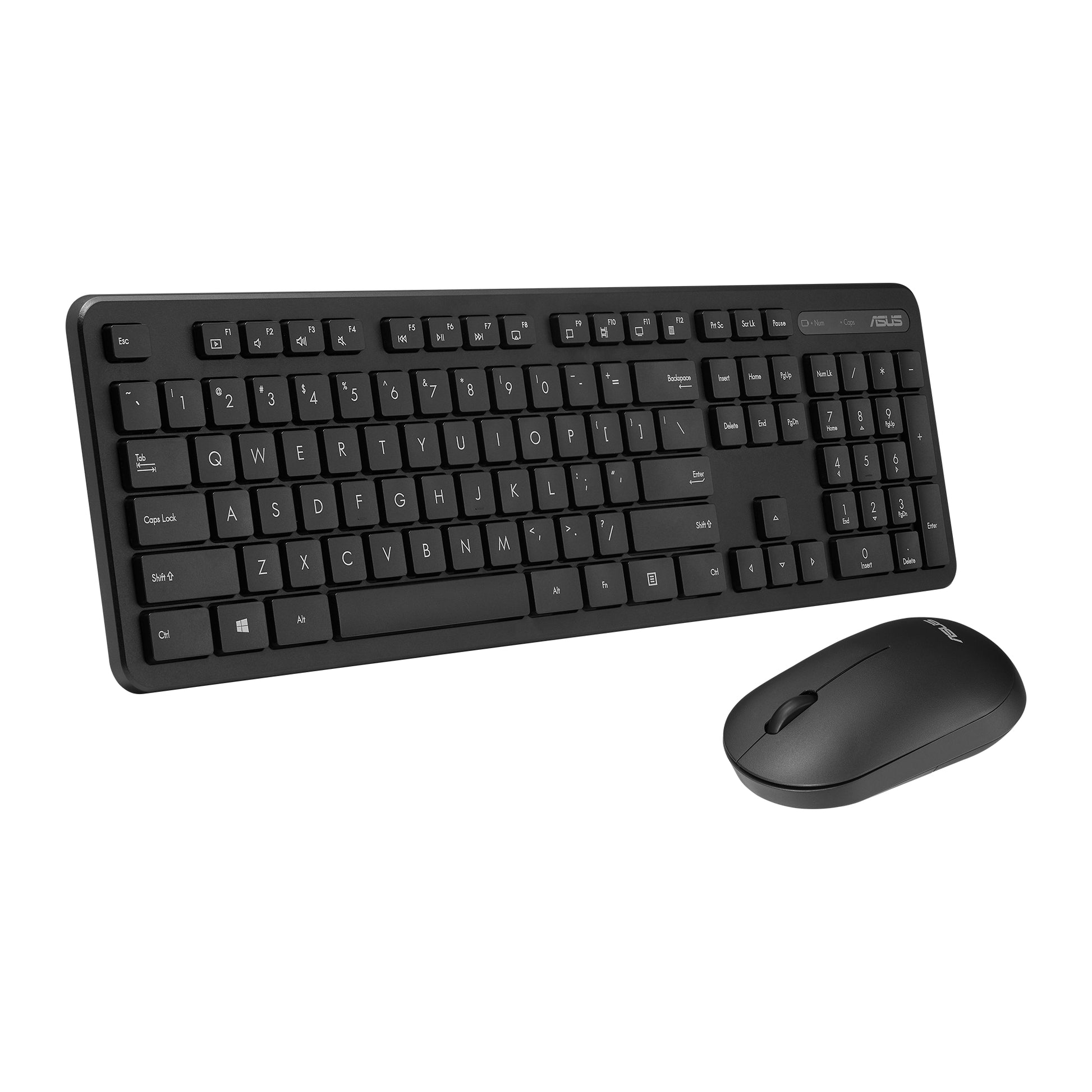 ASUS CW100 – Tastatur- und Maus-Set – 2,4 GHz USB-A (Empfänger) – Schwarz