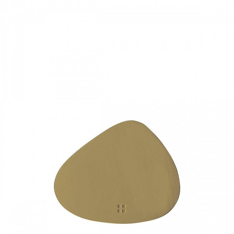 Sola Glasuntersetzer Triangle – 14 × 11,5 cm, Kunststoff, Gold, für Gläser