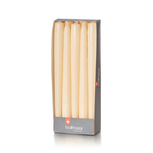 Balthasar Etoilekerze – Ø 2,2 × 24 cm – 10-teilig, ecru