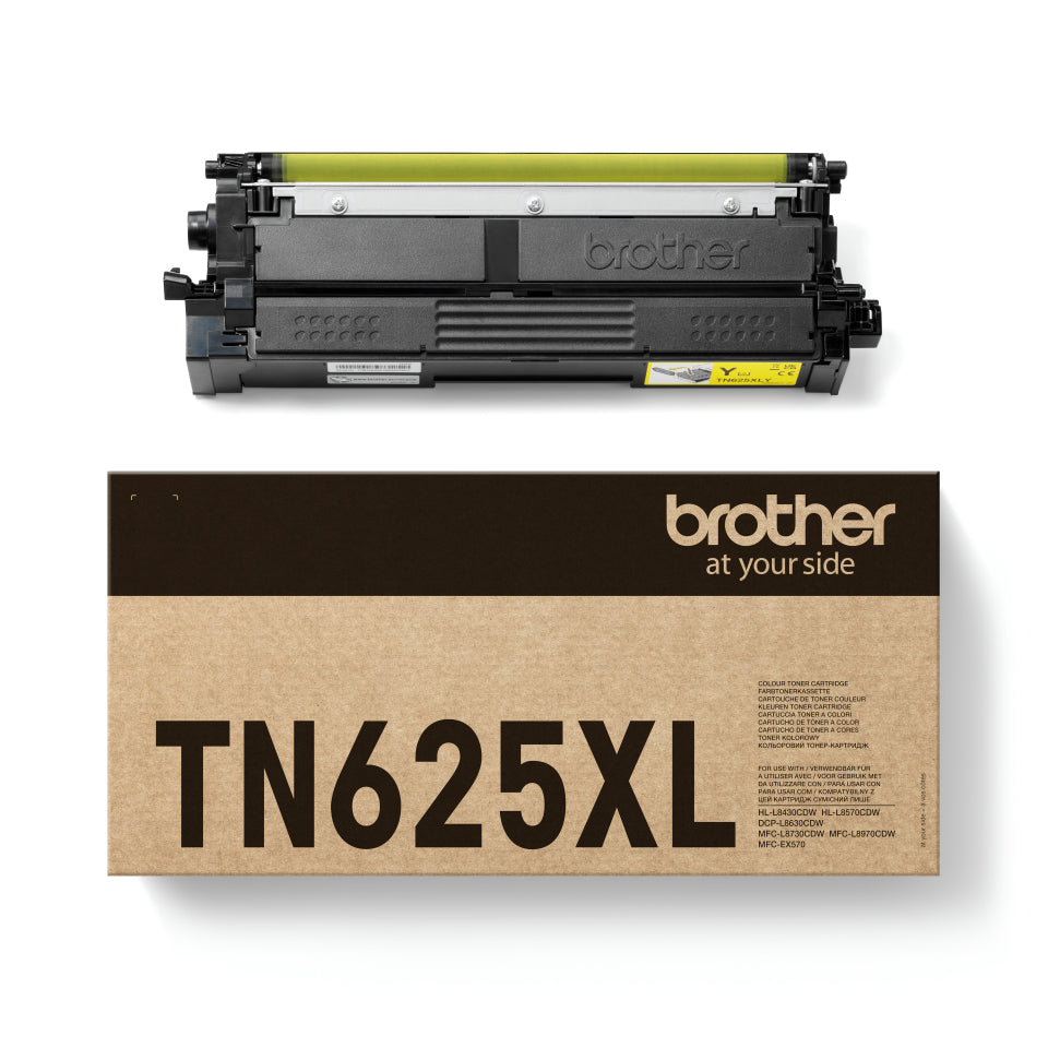 Brother TN-625XLY Gelber Toner – Original – 5'500 Seiten – für Brother HL-L8430CDW/HL-L8570CDW/MFC-L8730CDW und andere