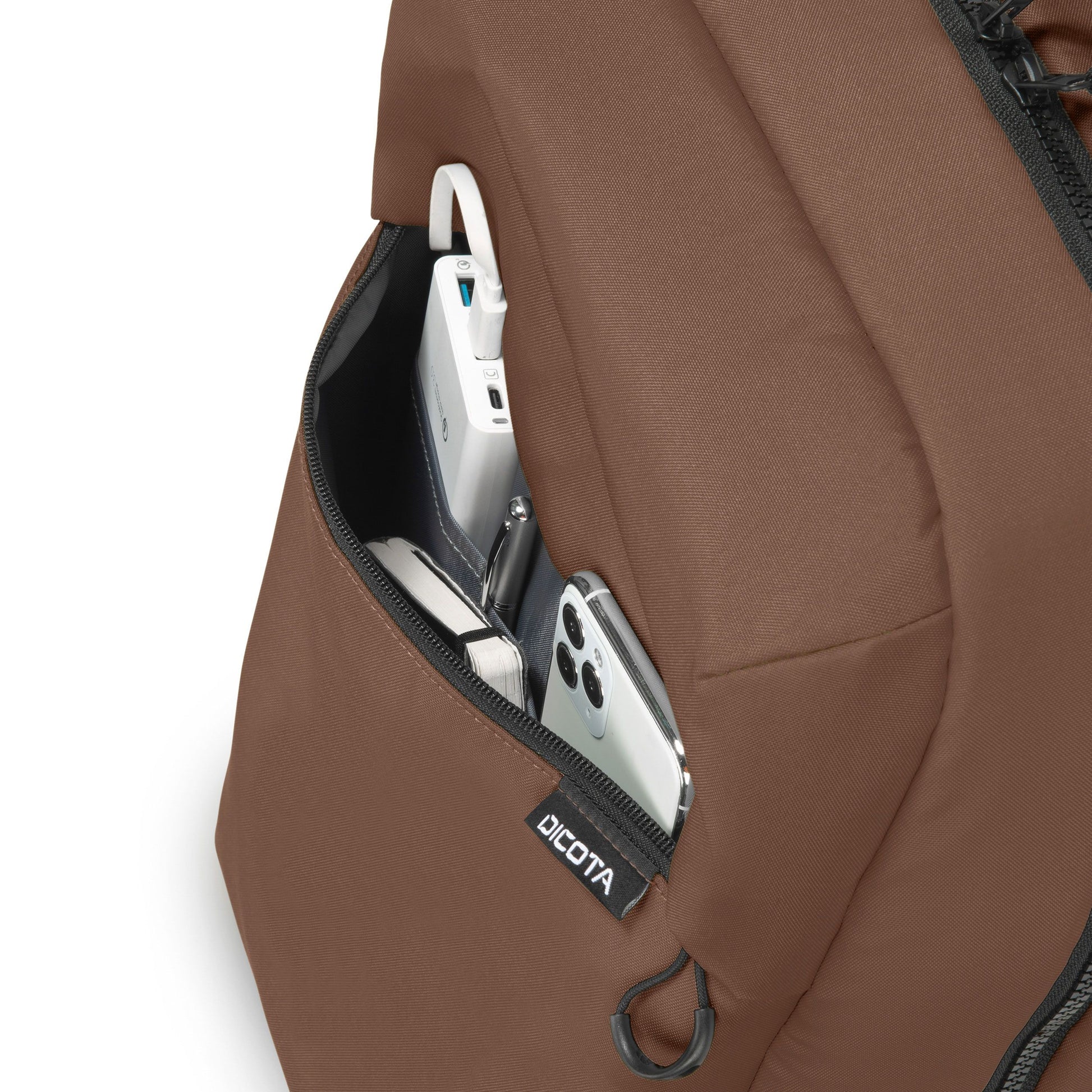 DICOTA Commuter – Notebook-Rucksack – für 13–16"-Notebook, Braun