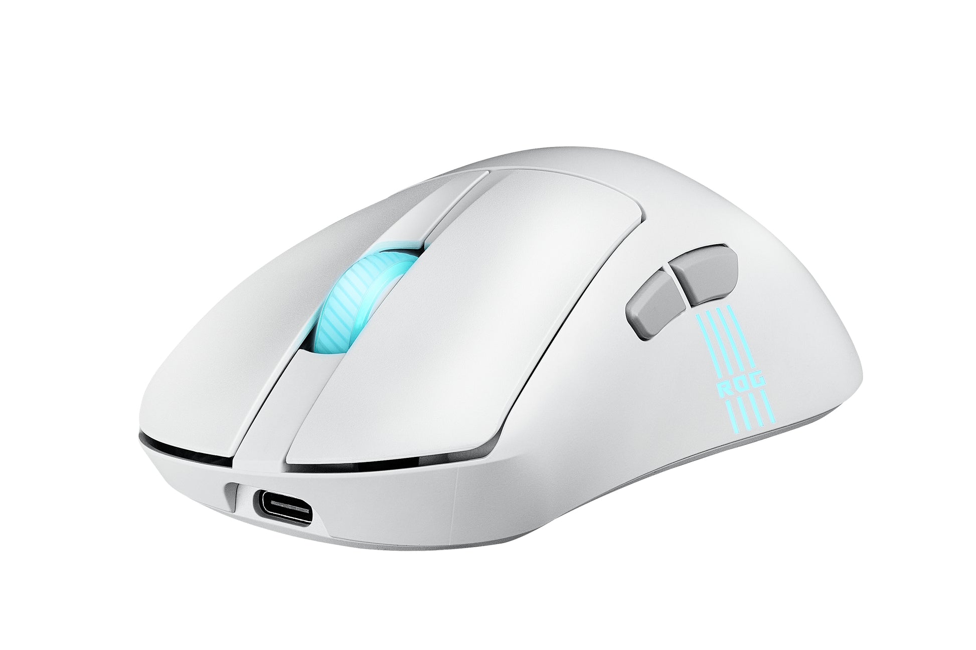 ASUS ROG Keris II Origin – Gaming-Maus – Kabellos (Bluetooth/2,4 GHz), 42000 DPI, RGB-Beleuchtung, rechts