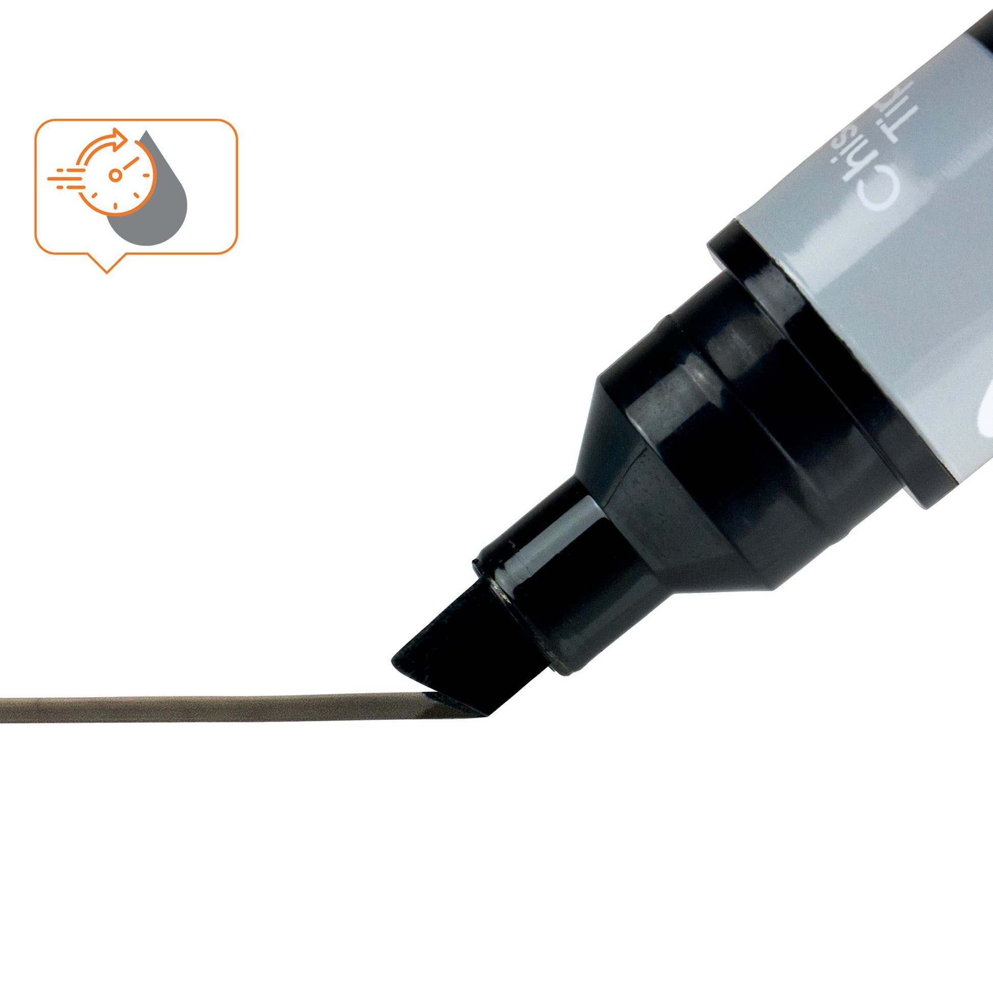 Nobo Whiteboard-Marker – Keilspitze 4 mm, Schwarz, 10 Stk., Trocken abwischbar – Für viele Oberflächen