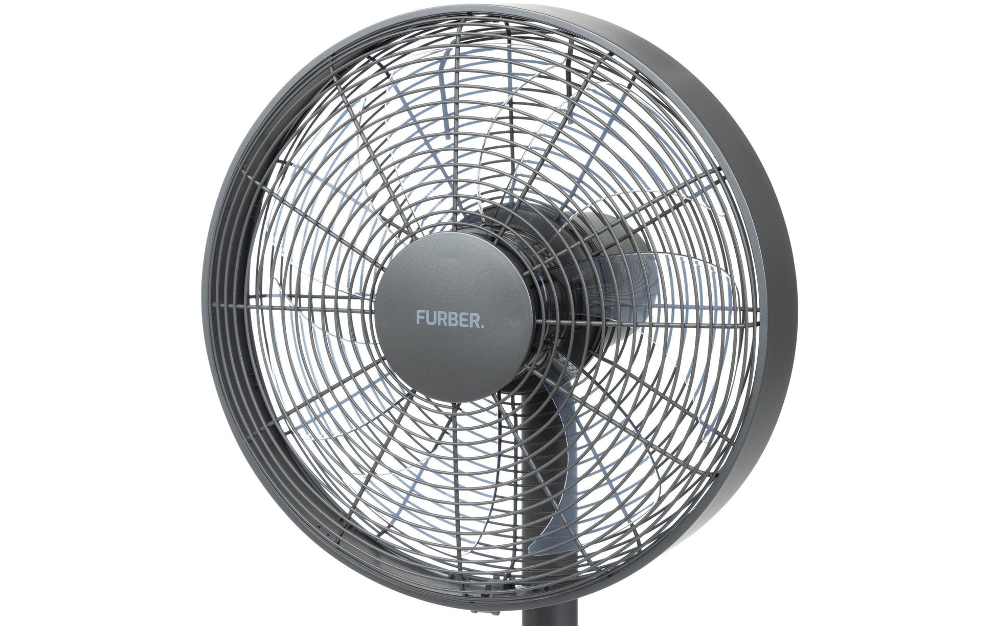 Furber. FURBER Standventilator Vayu-Touch Maxi – 35 cm, 8 Stufen, oszillierend, Timer, Fernbedienung, 20 W, Grau