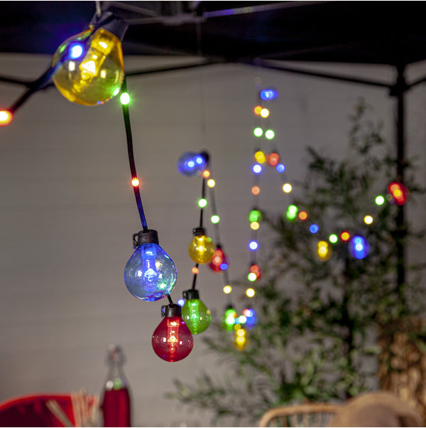 Star Trading Lichterkette Bolla – 5 m – 2 W – Mehrfarbig – IP44 – Netzbetrieb