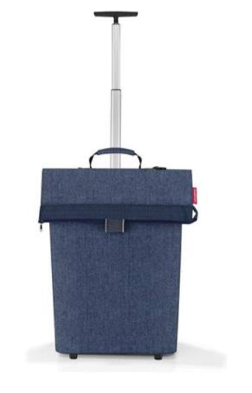 Reisenthel Stofftasche, Polyester, Motiv Herringbone Dunkelblau, 430×530×210 mm