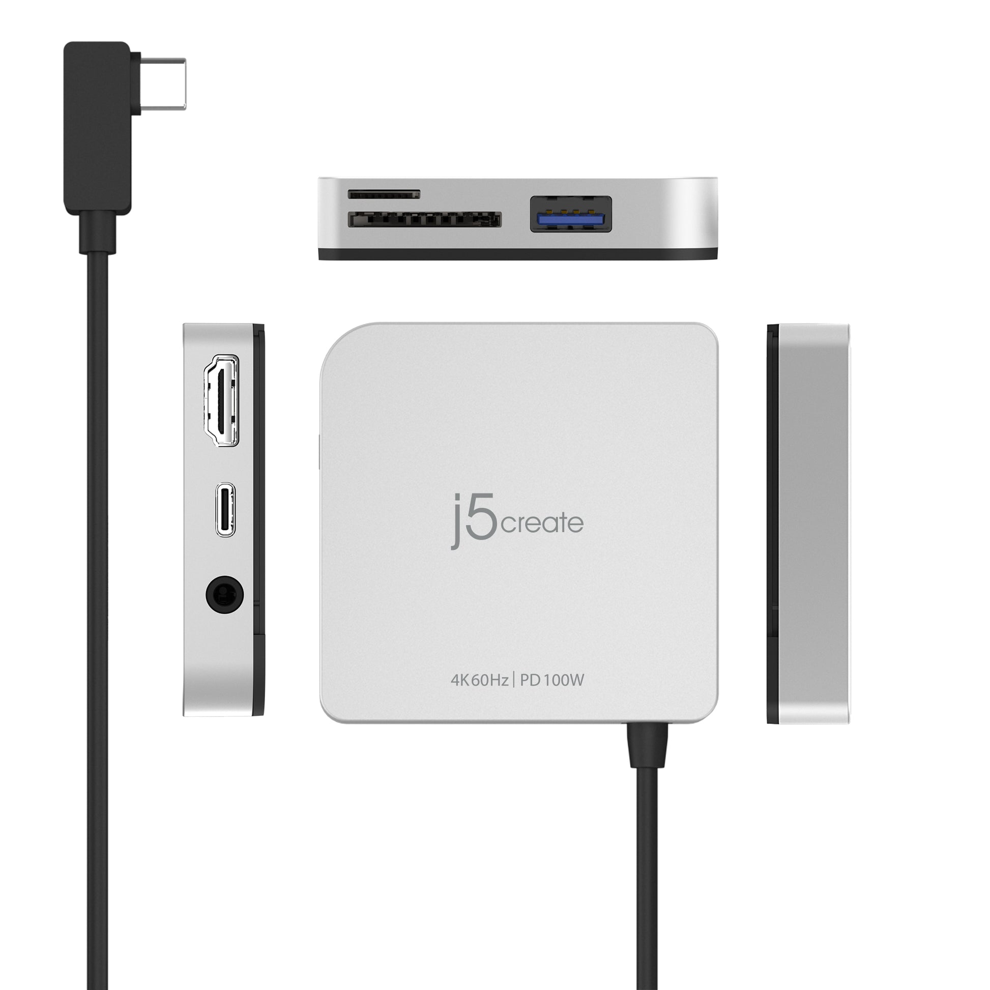 j5create USB-C Reise-Dock – für iPad und iPad Pro, 4K 60 Hz HDMI