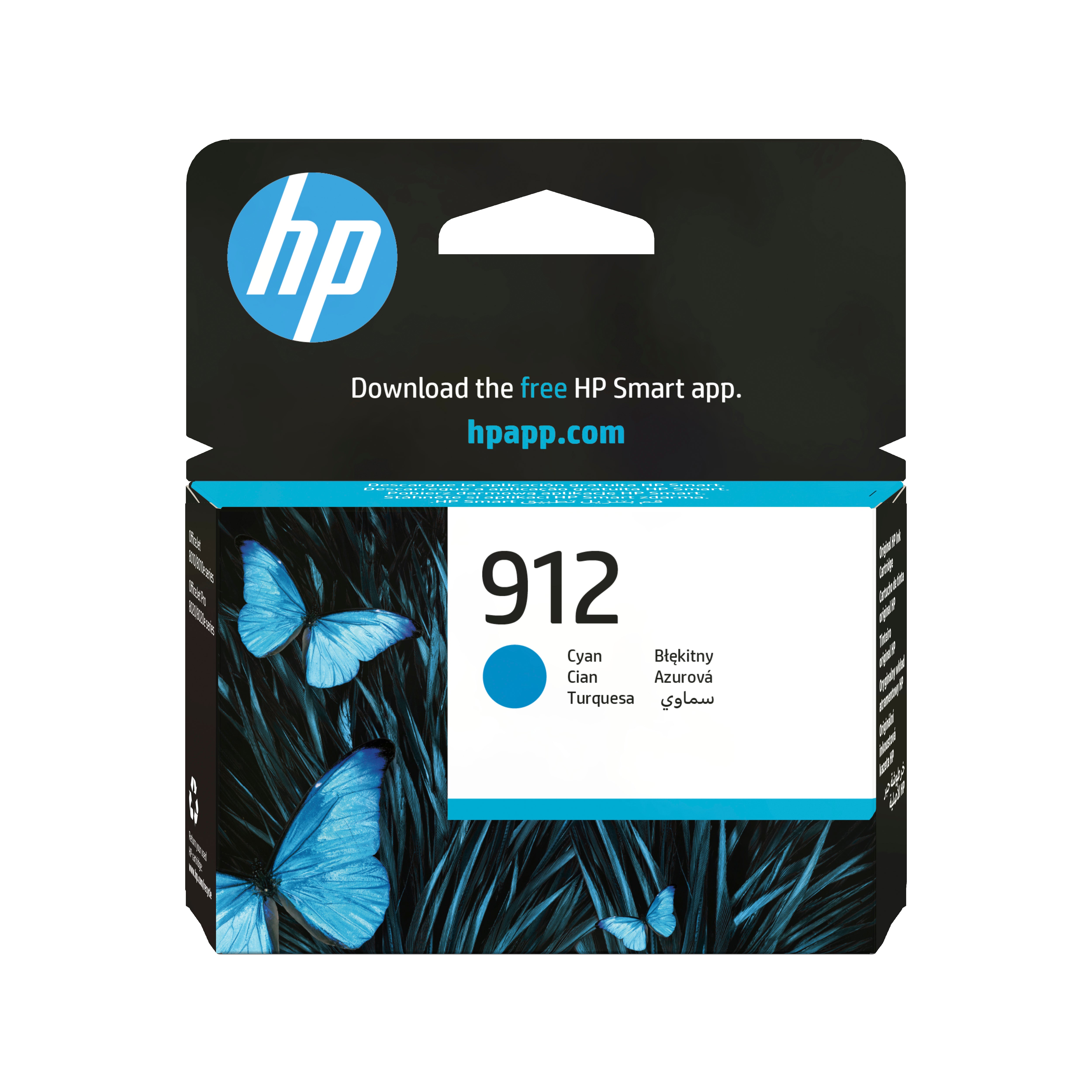 HP 912 Cyan Tintenpatrone (Original) – 315 Seiten – für HP OfficeJet 8010e/8012/8014…