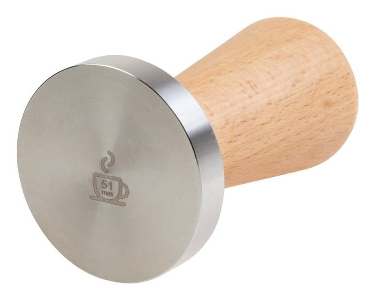 Furber. Furber – Stampfer – Ø 5,1 cm, für Siebträger, Buche/Edelstahl