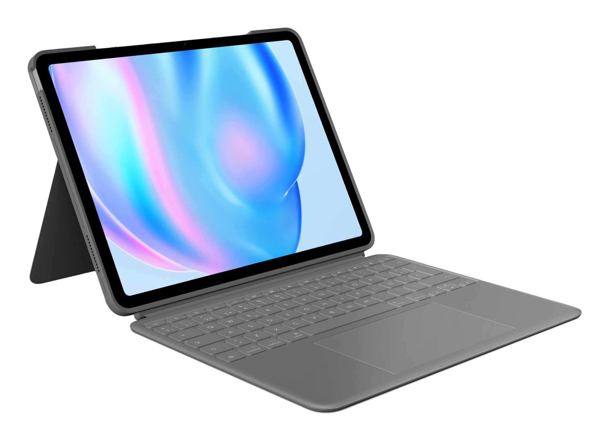 Logitech Combo Touch – Tastatur, kabelgebunden (Smart Connector), ES-Layout (ES) – für iPad (Smart Connector)