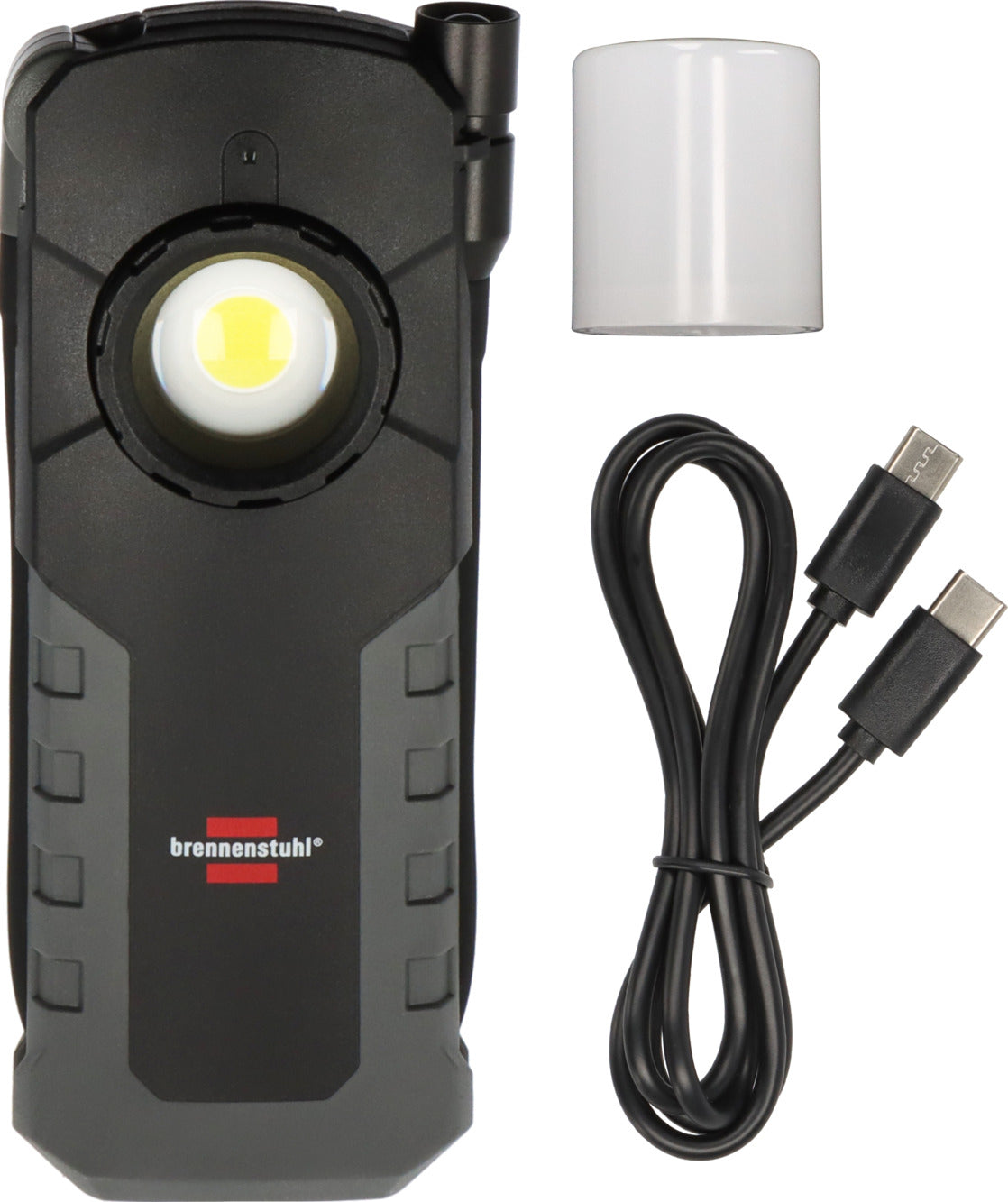 Brennenstuhl Arbeitsleuchte HL 1000 ACW – 1000 lm, 6500 K, Akku (2500 mAh), IP54 – Schwarz