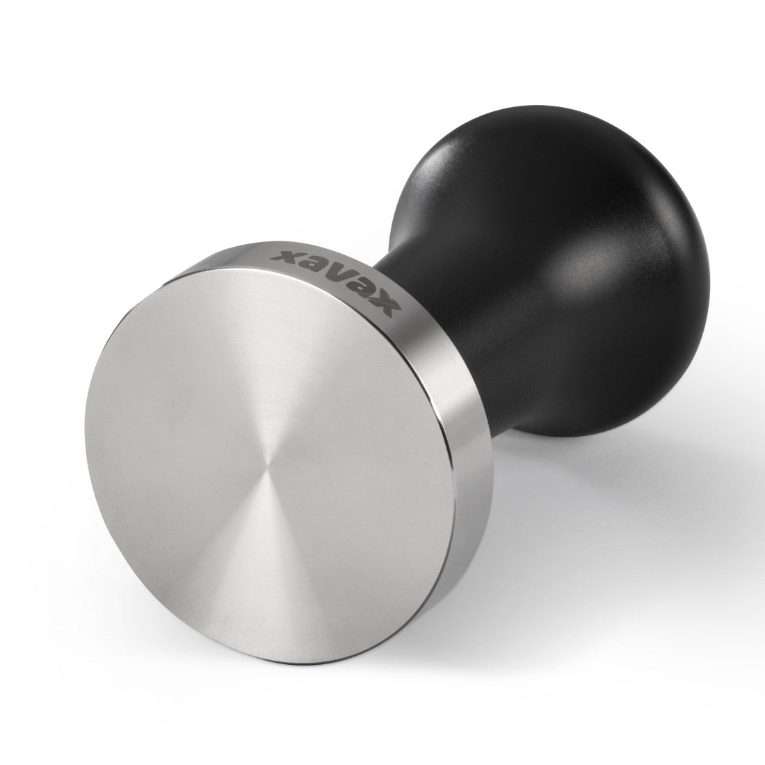 Xavax Stampfer – für Universal – Ø 5,1 cm × 9 cm – Edelstahl – Schwarz