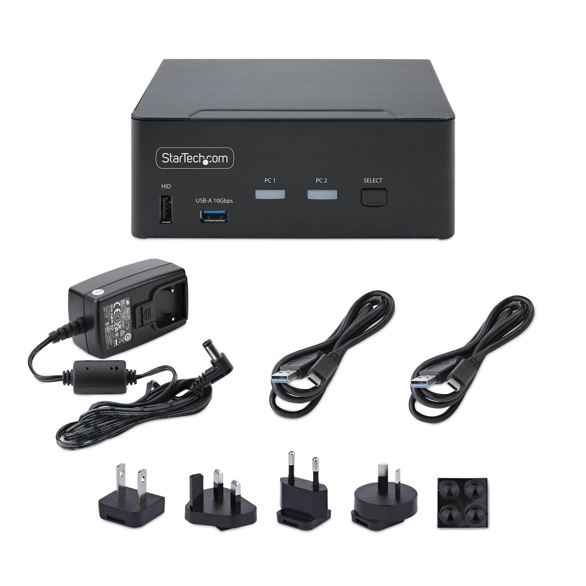StarTech.com 2-Port DP 1.4 Dual-View KVM-Switch – 8K/60 Hz, USB 3.1-Hub
