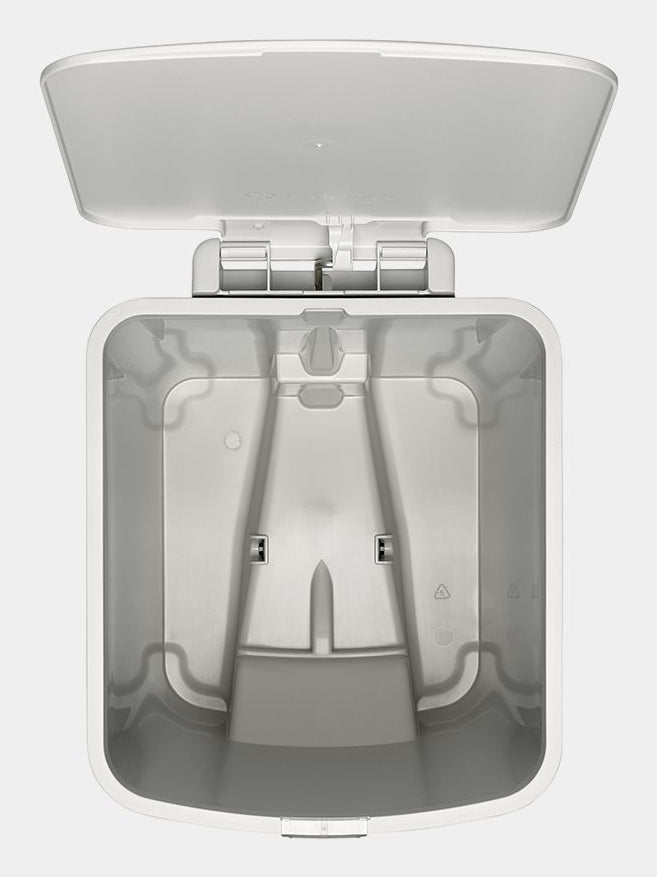 Brabantia Treteimer StepUp – 25 l – Recycling-Kunststoff, rechteckig – hellgrau