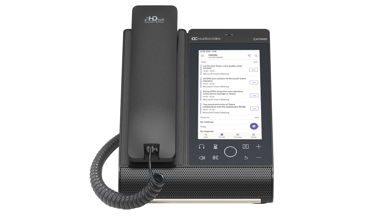 AudioCodes Total Touch – WLAN-Telefon (Handgerät), für Microsoft Teams
