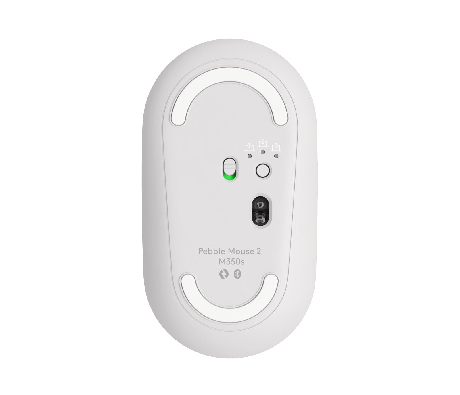 Logitech Pebble Mouse 2 M350S Maus – Weiss