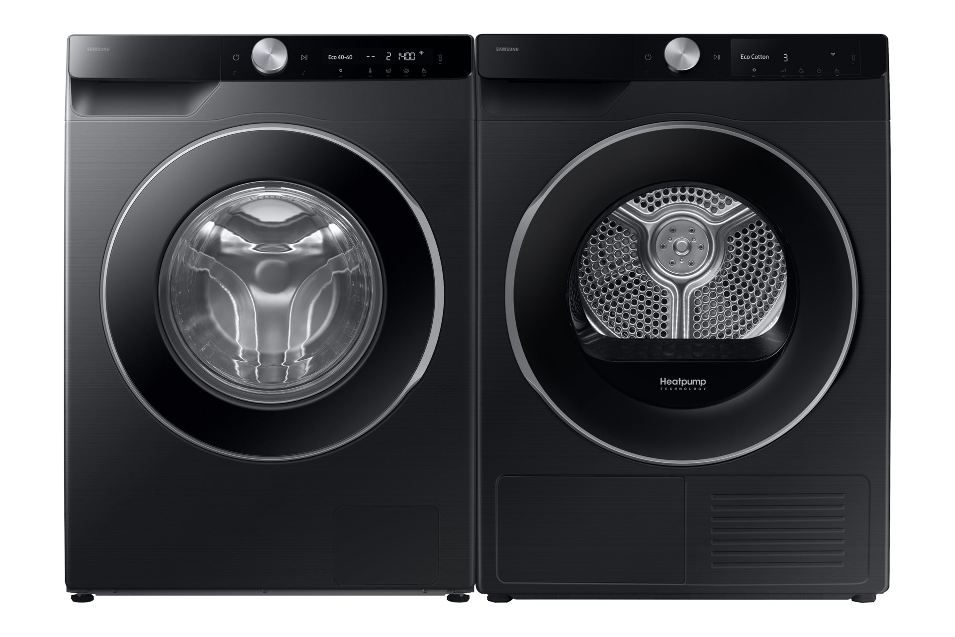 Samsung Wäschetrockner DV90DG6845LBU5 – Wärmepumpe, 9 kg, 60 × 85 × 60 cm, Schwarz
