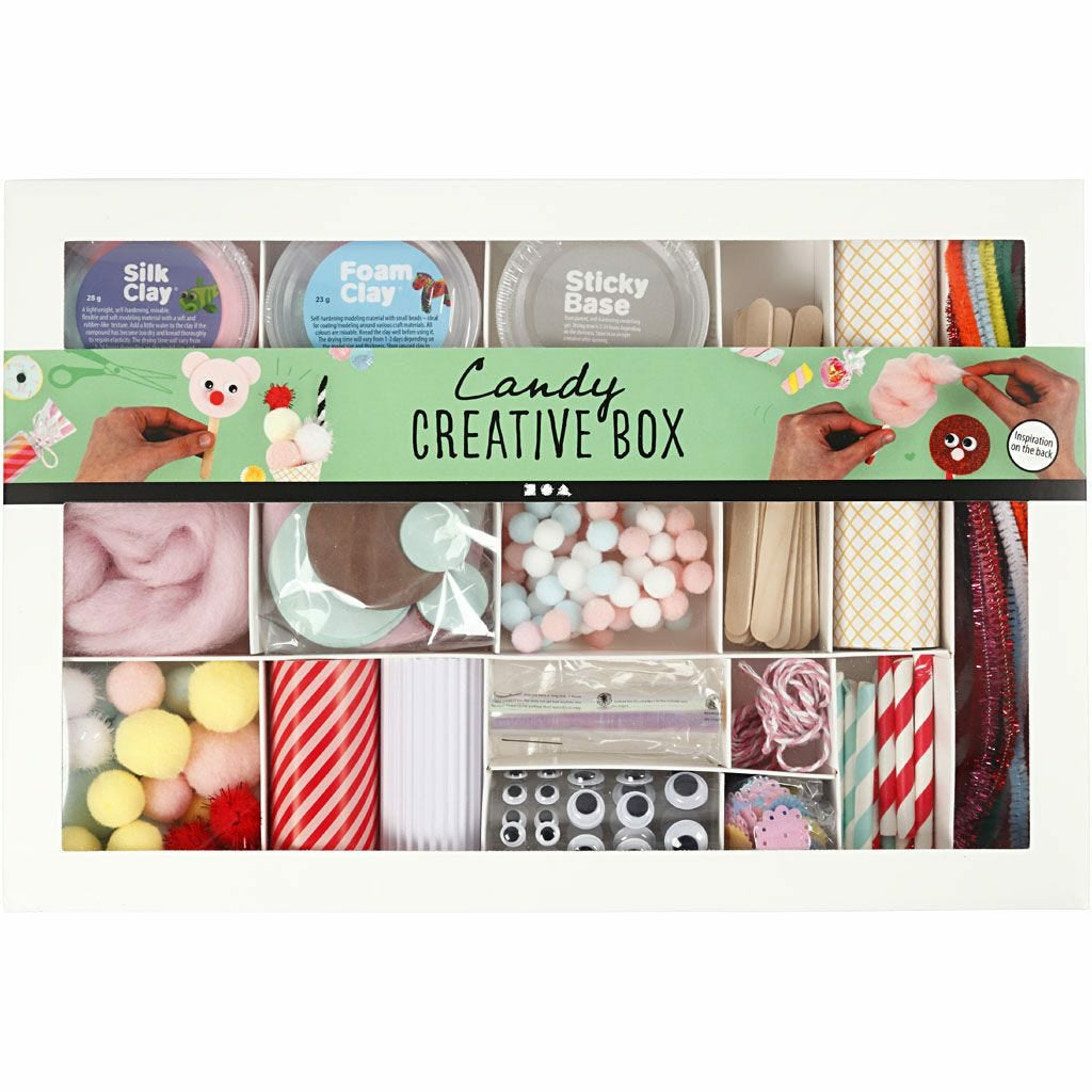 Creativ Company Kreativbox – Bastelset – 16-teilig – ab 3 Jahren – Papier, mehrfarbig