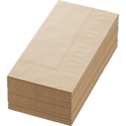 Duni Servietten braun – 40 × 40 cm, 3-lagig – 250 Stück