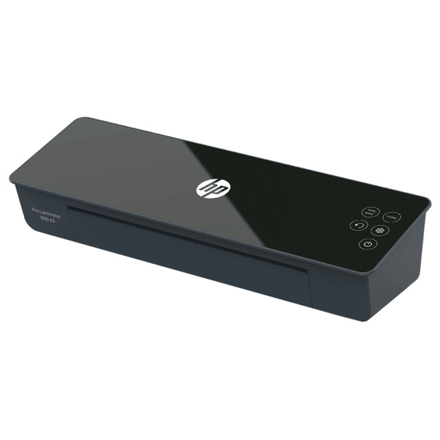 HP Pro 600 Laminiergerät A3 – 2-Rollen, 75–125 µm, Kaltlamination, Aufheizzeit 1 Min., 600 mm/min, Schwarz